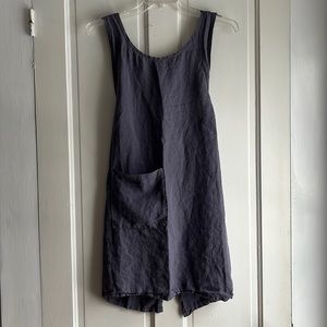 Linen Cross-back apron